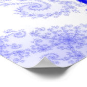 Blauw Gevederde Ster Poster (Hoek)