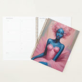 Blauw Gevilde Ballerina in Roze Tutu Planner (Display)