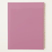 Blauw Gevilde Ballerina in Roze Tutu Planner (Achterkant)