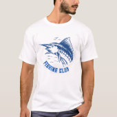 Blauw Gevist Club T-shirt (Voorkant)