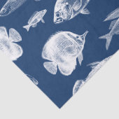 Blauw Gevist Tissuepapier (Detail)