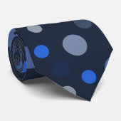 Blauw gevlekt Stropdas (Opgerold)