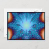 Blauw gevoel briefkaart (Voorkant / Achterkant)