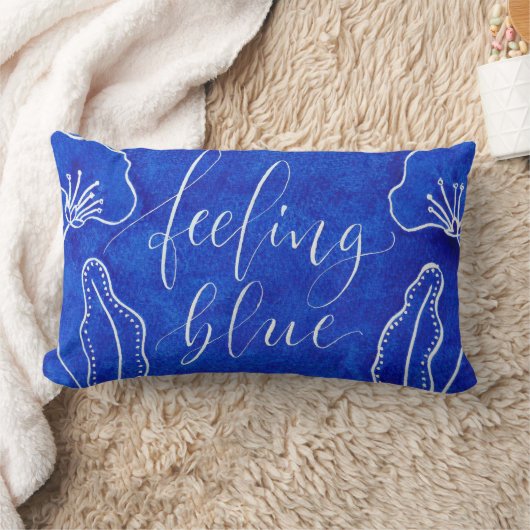 Blauw gevoel kussen (Deken)