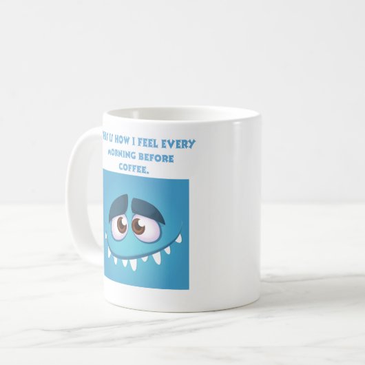 Blauw gevoel, Mok koffie (Voorkant links)