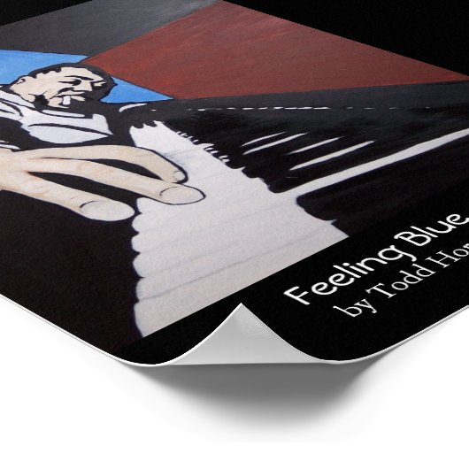 Blauw gevoel poster (Hoek)