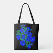 Blauw geweld #1 tote bag (Achterkant)