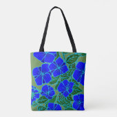 Blauw geweld #6 tote bag (Achterkant)