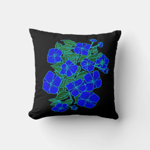 Blauw geweld kussen