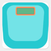 Blauw gewicht tracker sticker sheet (Voorkant)