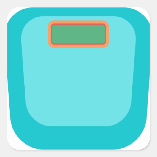 Blauw gewicht tracker sticker sheet (Voorkant)