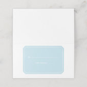 Blauw Gewoon Elegant Plaats Kaarten Plaatskaartje (Buitenkant ongevouwen)