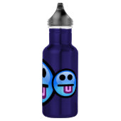 Blauw gezicht met uitgestoken tong Fles (Rechts)