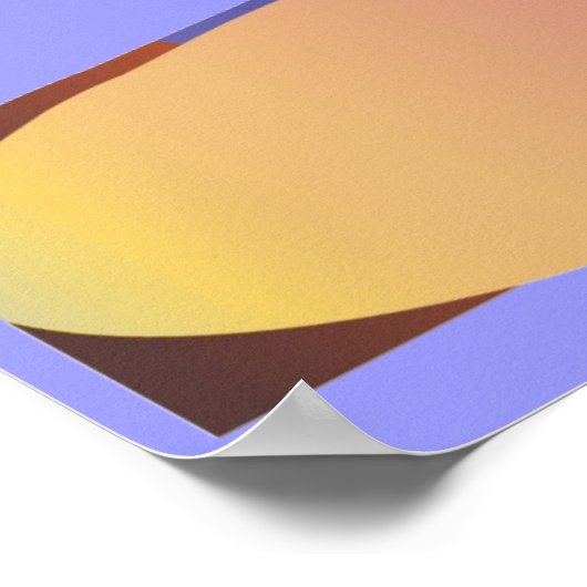 Blauw gezicht poster (Hoek)