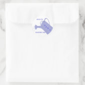 Blauw gieter, Aangepaste baby shower stickers (Tas)