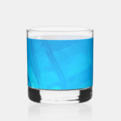 Blauw gifglas whisky glas (Achterkant)