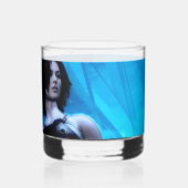 Blauw gifglas whisky glas (Links)