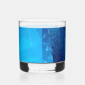 Blauw gifglas whisky glas (Rechts)