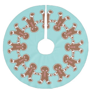 Blauw Gingerbread Schattige Kerstdecoratie Boomrok Kerstboom Rok