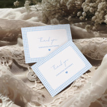 Blauw Gingham Boho Jongens Baby Shower