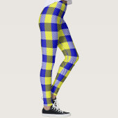 Blauw Gingham Check ontwerp Leggings