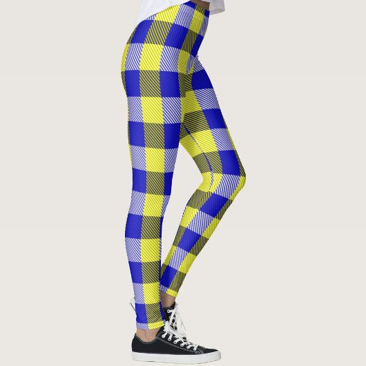 Blauw Gingham Check ontwerp Leggings