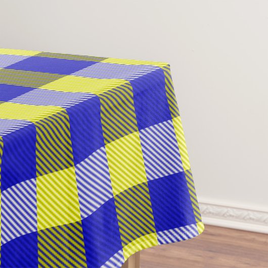 Blauw Gingham Check ontwerp Tafelkleed