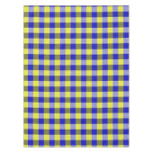Blauw Gingham Check ontwerp Tafelkleed (Voorkant)