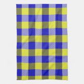 Blauw Gingham Check ontwerp Theedoek (Verticaal)