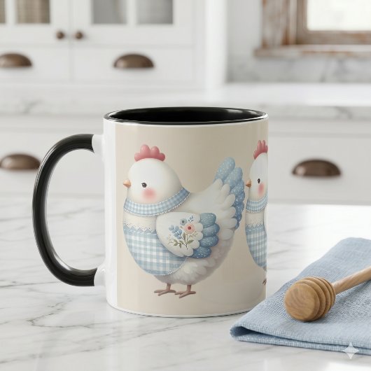 Blauw Gingham Cottage Kip Mok