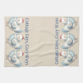 Blauw Gingham Cottage Kip  Theedoek (Horizontaal)