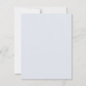 Blauw Gingham Dwaze Gans Kraam Briefkaart (Achterkant)