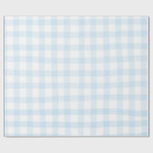 Blauw Gingham Inpakpapier Geruit Cadeau Papier (Vlak)