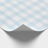 Blauw Gingham Inpakpapier Geruit Cadeau Papier (Hoek)
