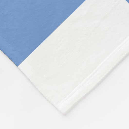 Blauw gingham patroon fleece deken (Hoek)