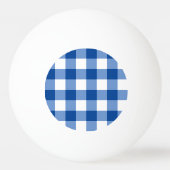Blauw gingham patroon pingpongbal (Achterkant)