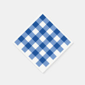 Blauw gingham patroon servet (Hoek)