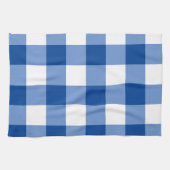 Blauw gingham patroon theedoek (Horizontaal)