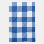 Blauw gingham patroon theedoek (Verticaal)