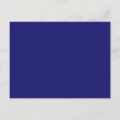 Blauw Gingham Plaid Script Prettig Kerstfeest Briefkaart (Achterkant)