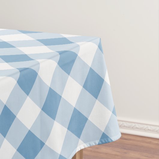 Blauw Gingham Tafelkleed (Voorbeeld)