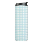 Blauw Gingham Thermosbeker (Gedraaid links)