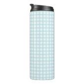 Blauw Gingham Thermosbeker (Geroteerd rechts)