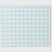 Blauw gingham voor Collectie dat Baby ompakt Cadeaupapier (Vlak)