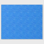 Blauw gladde glans cadeaupapier (Vlak)