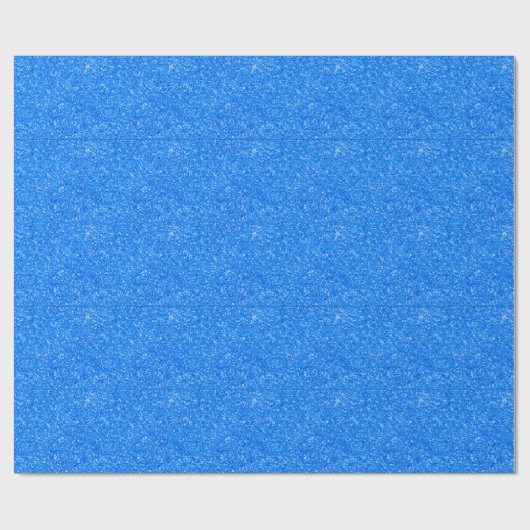 Blauw gladde glans cadeaupapier (Vlak)