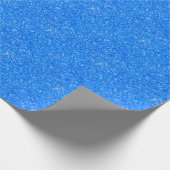 Blauw gladde glans cadeaupapier (Hoek)