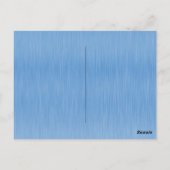 Blauw Glanzend Elegant Fonkelend Bewaar de Datum Briefkaart (Achterkant)