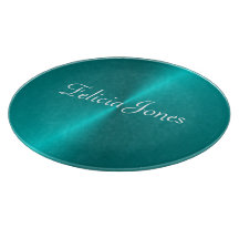 Blauw glanzend faux metal monogram