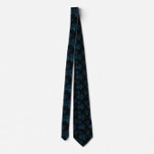 Blauw Glanzende Druiven Wingerd Patroon Botanisch Stropdas (Achterkant)